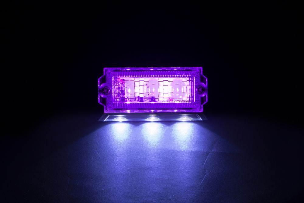LED6 2WAYフラットマーカーランプNEO 24V ピンク
