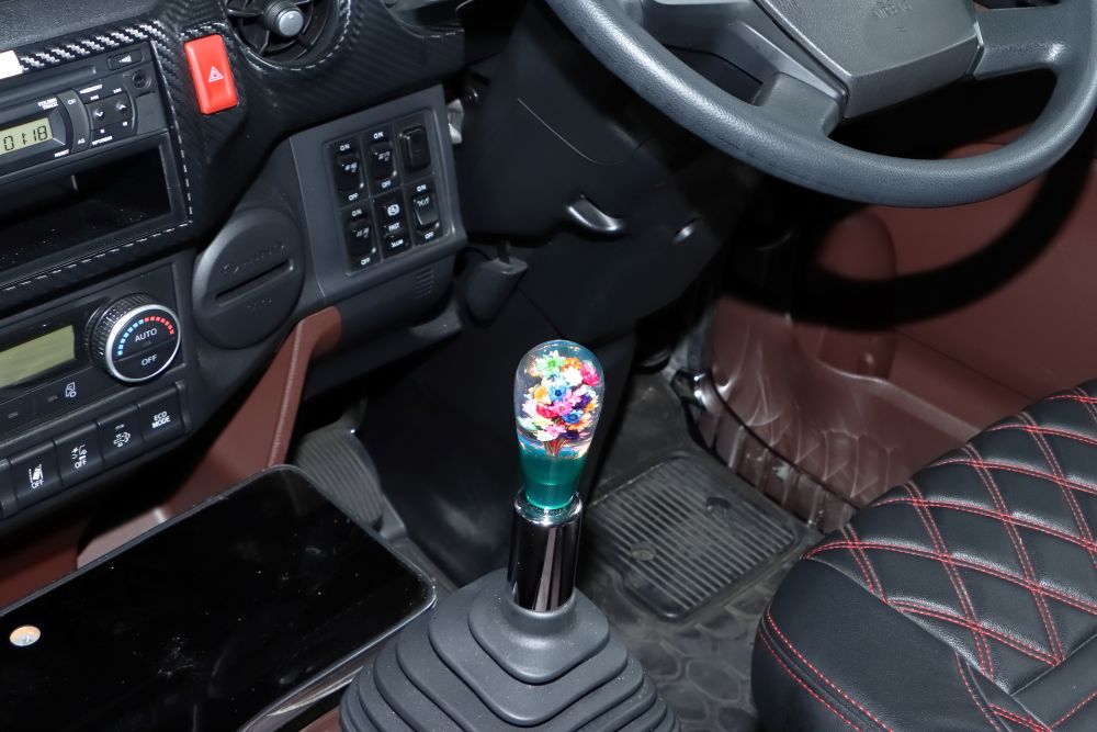 水中花シフトノブ 電球型 グリーン 3AD