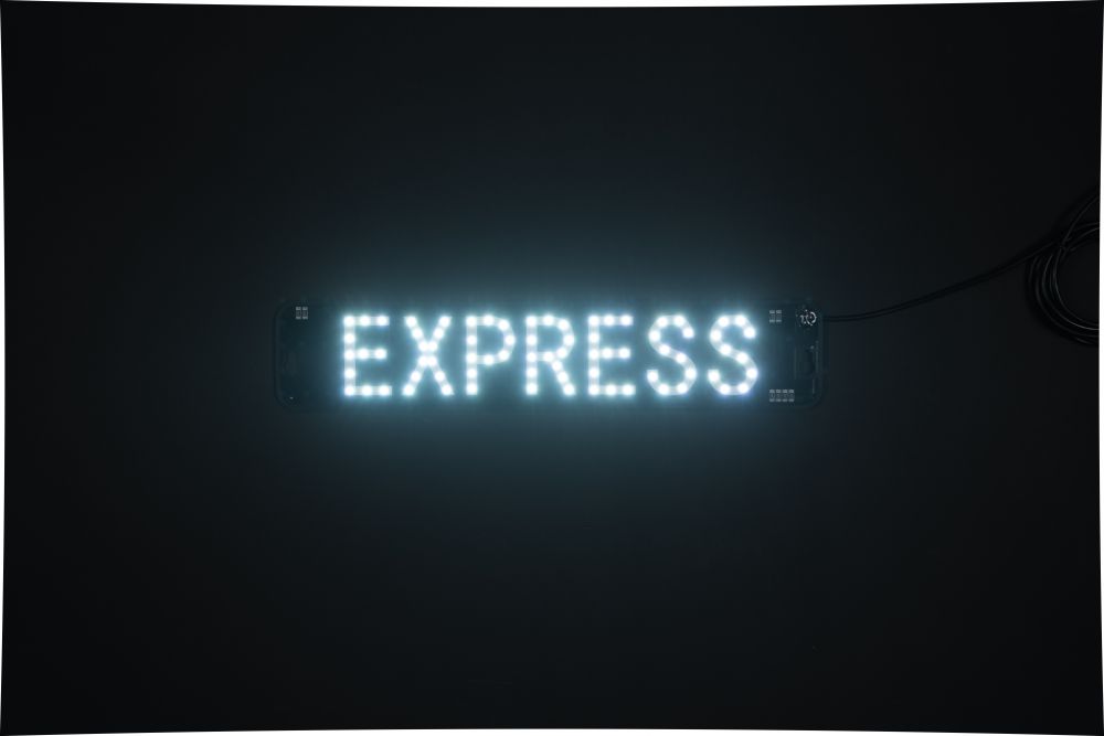 セブンカラーLEDプレート(EXPRESS