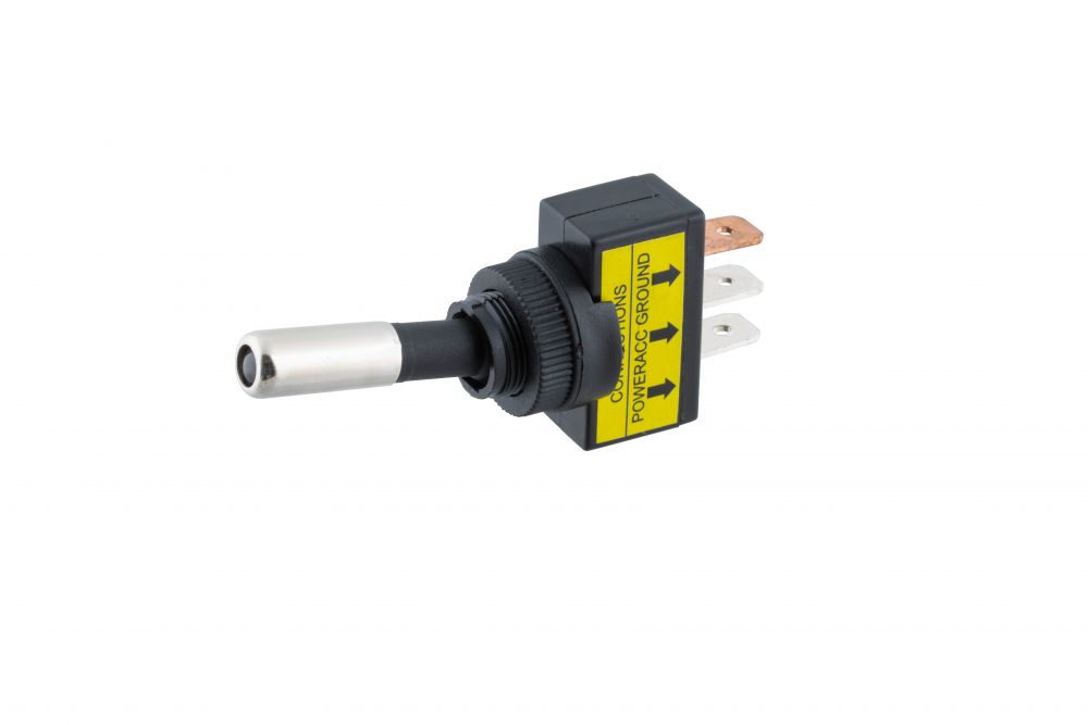LED付きトグルスイッチ 24V ON-OFF ブルー
