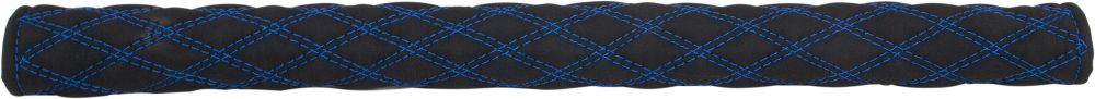 ロングアシストグリップカバーWステッチ ヌバック BK/青