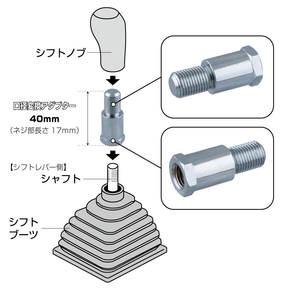 EXテンションAD 12X1.25 10X1.5