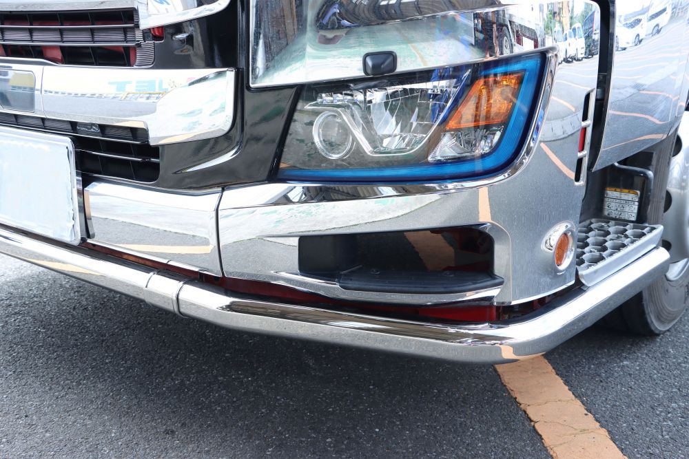 17プロフィア 八角パイプバンパー 3点セット 高床車